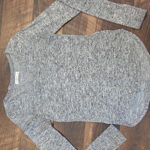 Abercrombie & Fitch Heather Gray Knit Top